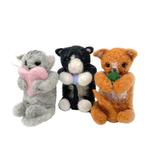 Cute Kitties Needle Felting Craft Kit