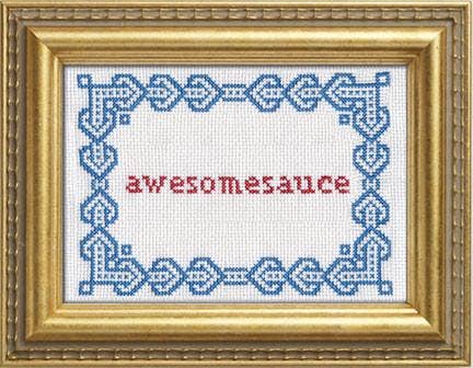 Awesomesauce: Deluxe Cross Stitch Kit