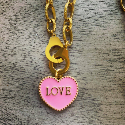 Captured Necklace: Pink