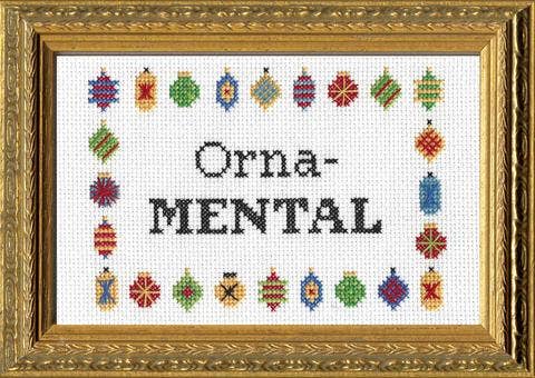 OrnaMENTAL: Deluxe Cross Stitch Kit