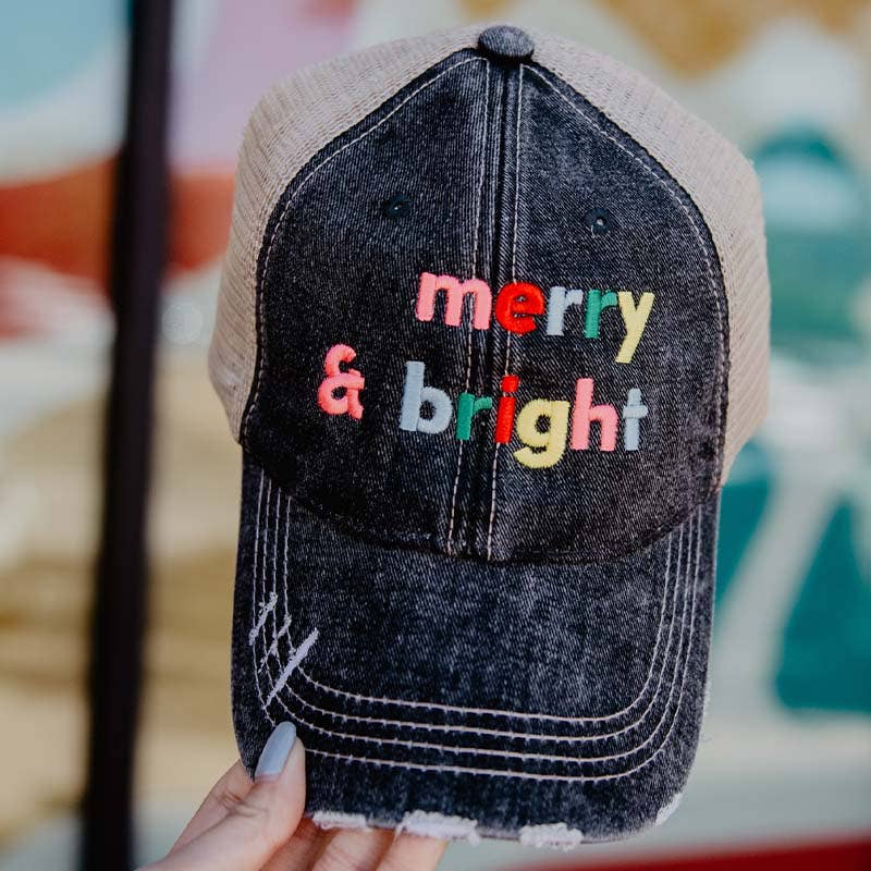 Merry and Bright (Multi) Christmas Trucker Hat