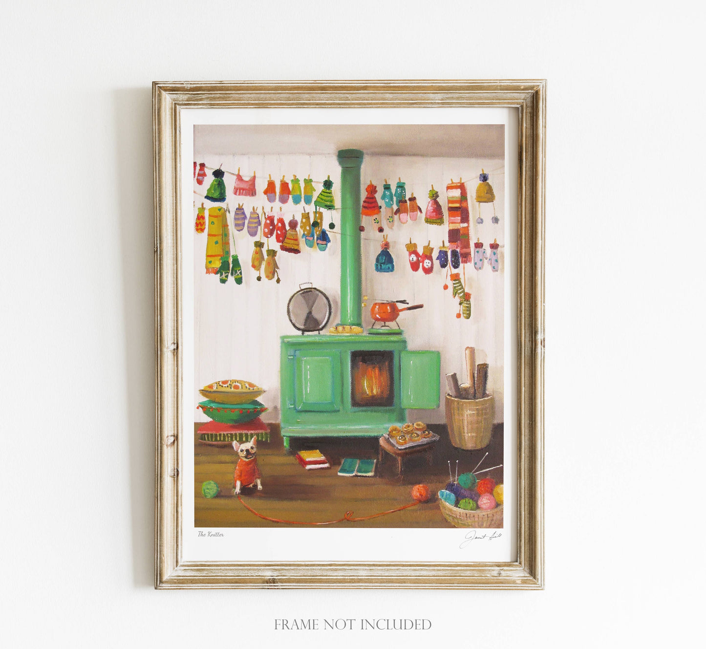 The Knitter Art Print - 8.5" X 11"