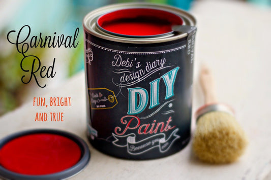 Carnival Red DIY Paint by Debi's Design Diary