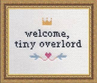 Welcome Tiny Overlord: Deluxe Cross Stitch Kit