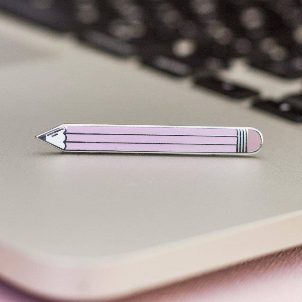 Pencil Enamel Pin, Stationery Gift, Writers, Teacher Gift