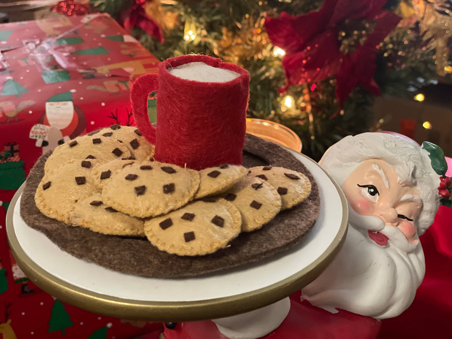 Santa's Milk and Cookies Plate