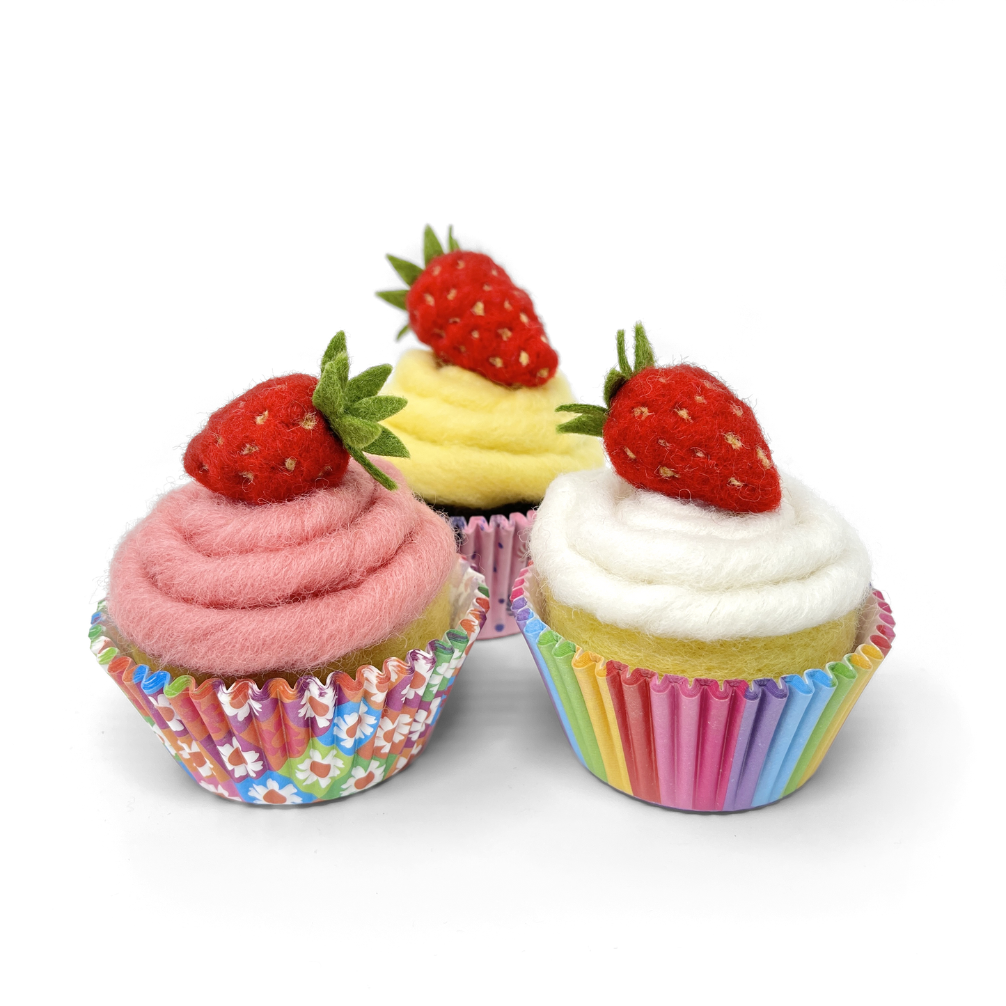 Strawberry Cupcakes Needle Felting Craft Kit