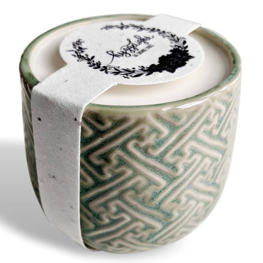 Ida | Growing Candle, flower seed-label, gifts, candles: Rosemary + Sage