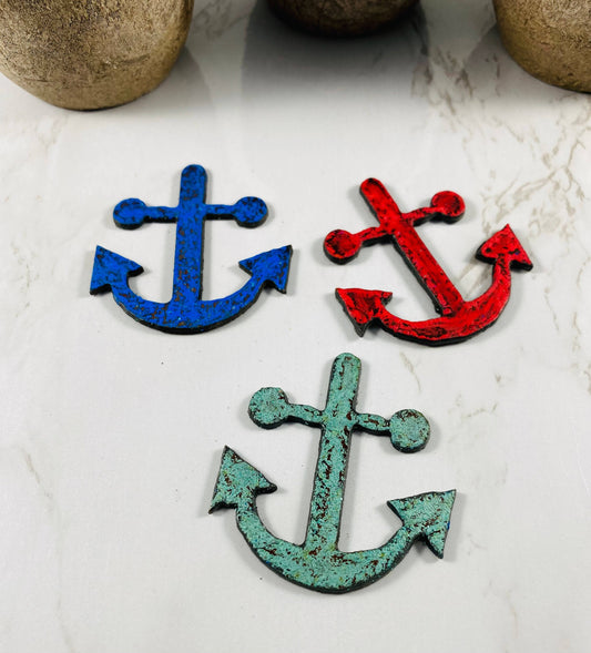 Magnets anchor nautical rustic metal recycled eco friendly