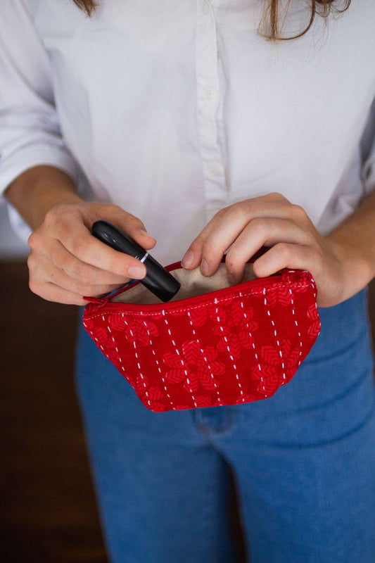 Kantha Cosmetic Bag - Small