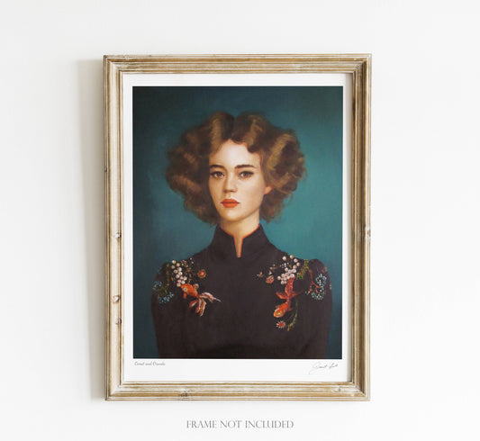 Comet And Oranda Art Print - 8.5" X 11"