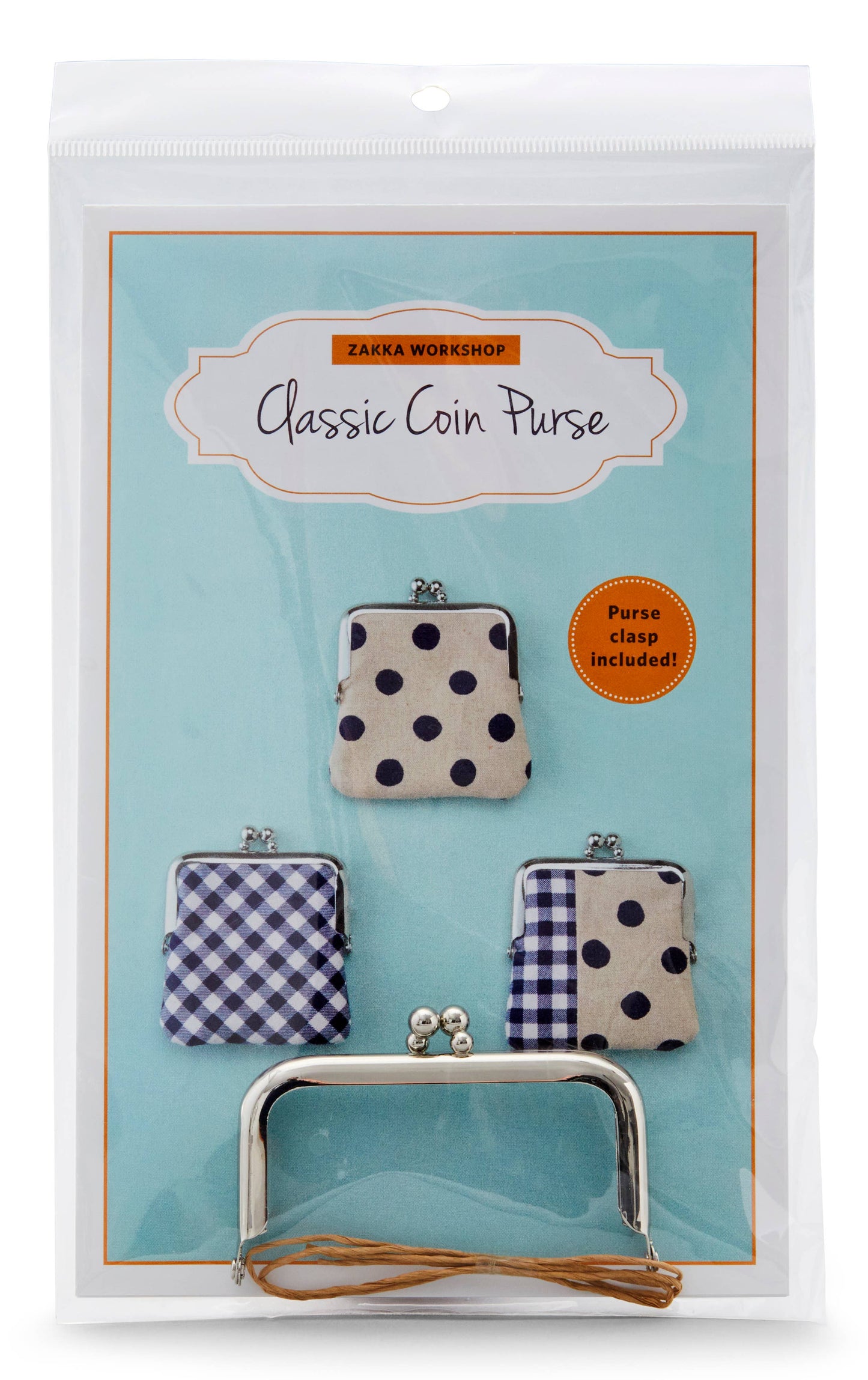 Classic Coin Purse with Silver Clasp (#ZW2170)