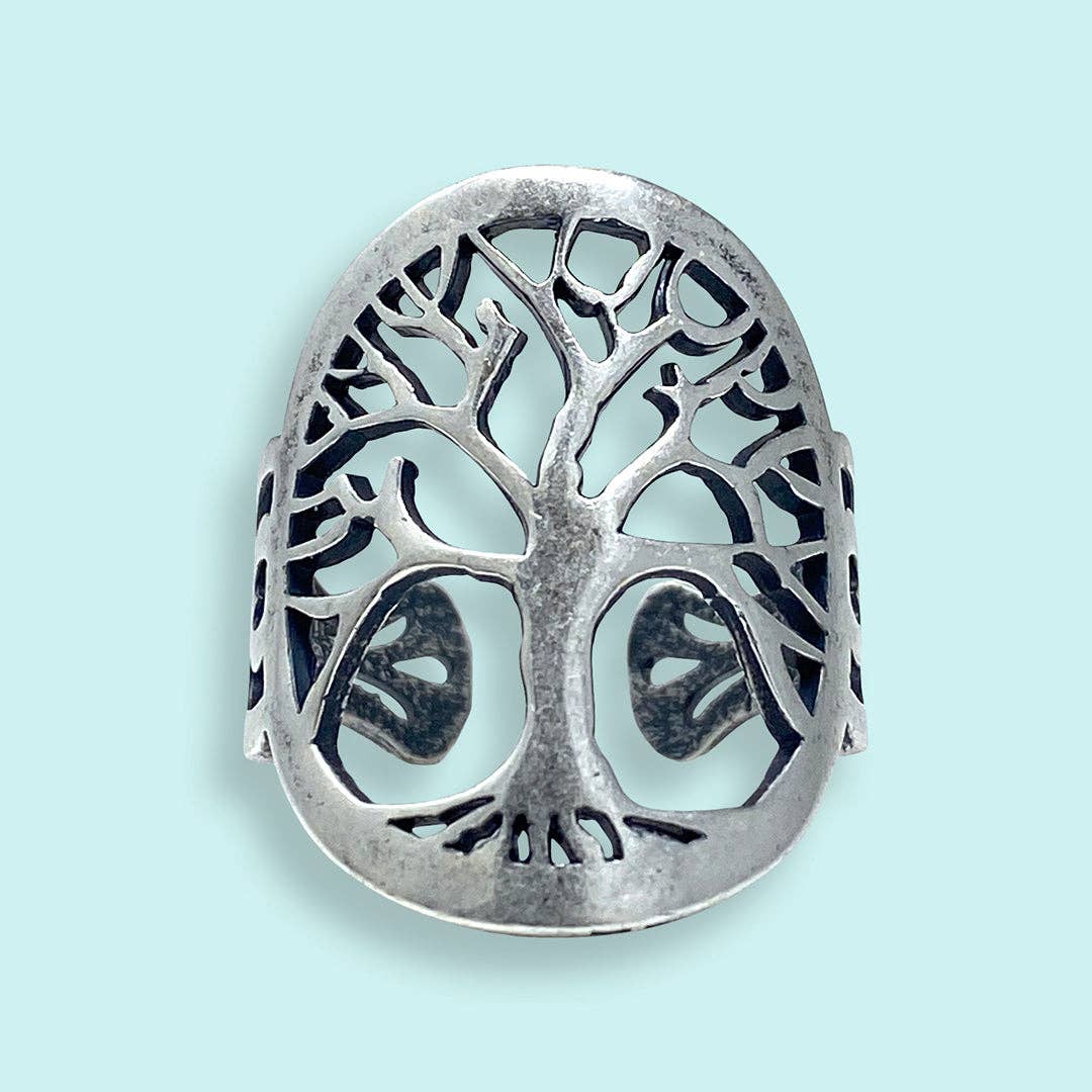 Silver Tree of Life Ring: Uncarded