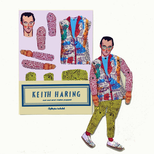 Keith Haring Cut and Make Puppet