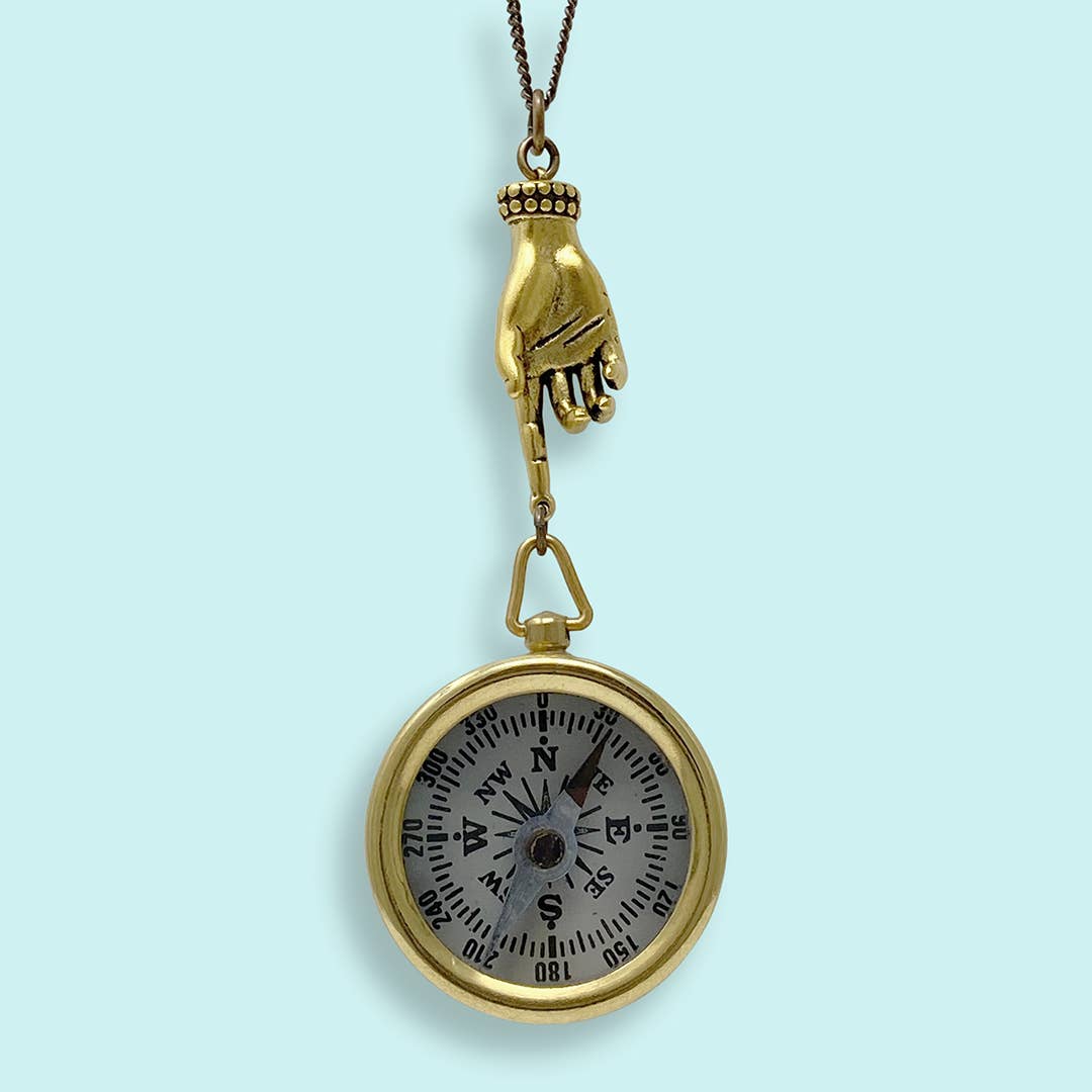 Guiding Hand Compass Necklace