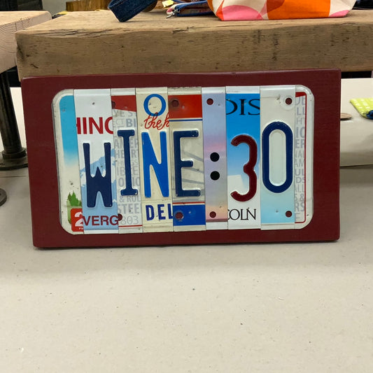 Wine:30 Metal Art TagOHIO